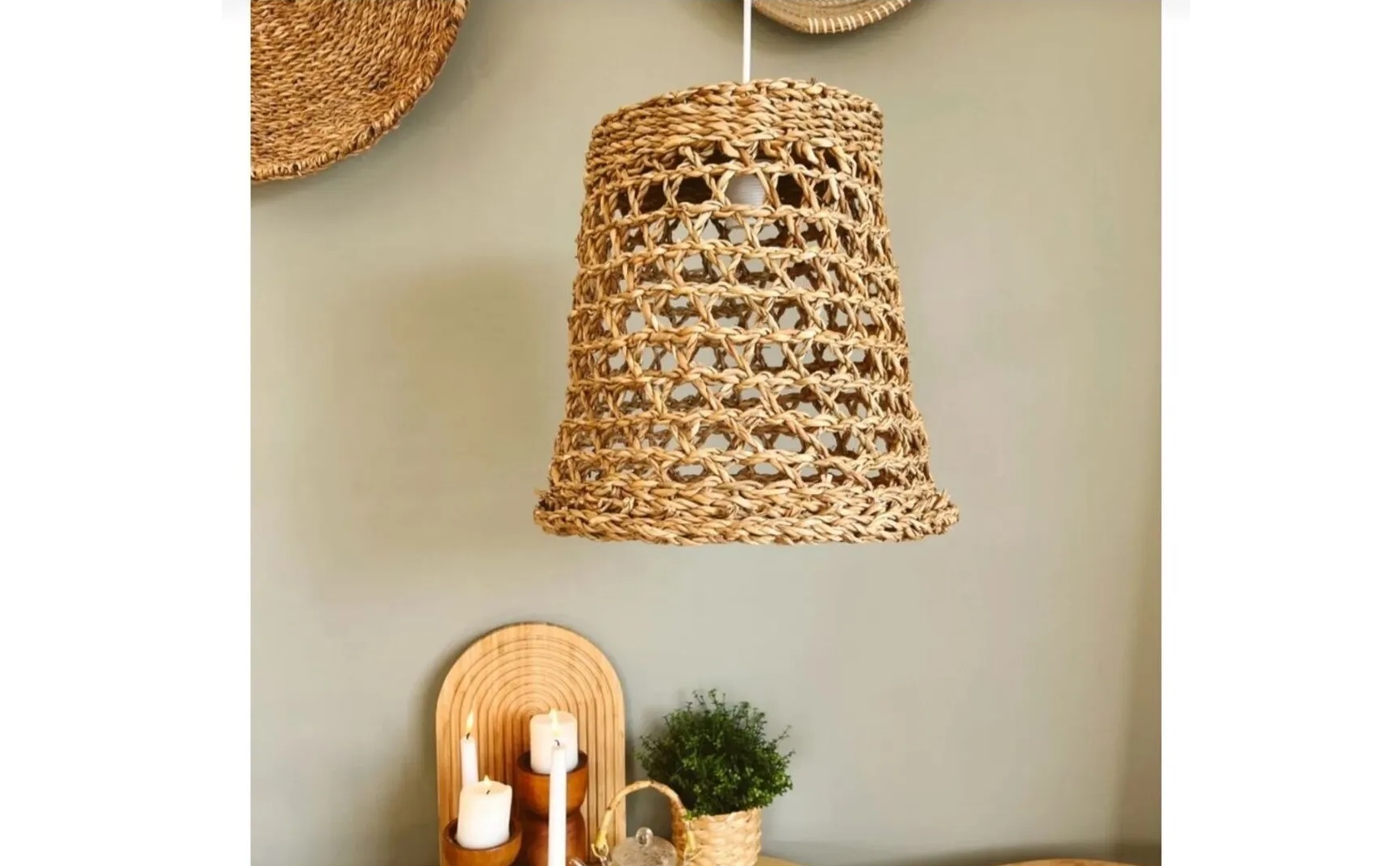 Seagrass Crossnet Lampshade